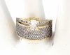 gold ring 18,60mm. gold-plated engagement xuping
