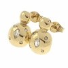 gold earrings made of stainless steel