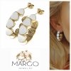 gold earrings made of stainless steel