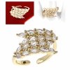 gold ring 17,00mm. gold-plated engagement xuping