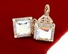 exclusive swarovski gold-plated earrings