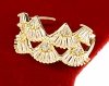 gold ring 17,00mm. gold-plated engagement xuping