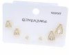 gold plated earrings with exclusive cubic zirconia