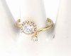 gold ring 18,60mm. gold-plated engagement xuping