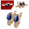 exclusive swarovski gold-plated earrings