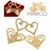 gold earrings made of stainless steel