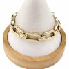 BRACELET GOLD CELEBRITY STAINLESS STEEL