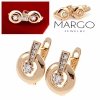 exclusive swarovski gold-plated earrings