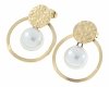 gold earrings made of stainless steel