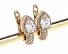 exclusive swarovski gold-plated earrings