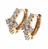 exclusive swarovski gold-plated earrings