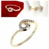 gold ring 18,60mm. gold-plated engagement xuping