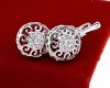 gold plated earrings with exclusive cubic zirconia