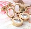 gold earrings made of stainless steel