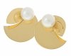 gold earrings made of stainless steel