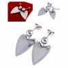 gold earrings made of stainless steel