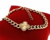 BRACELET GOLD CELEBRITY STAINLESS STEEL