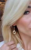 gold earrings made of stainless steel