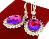 gold plated earrings with exclusive cubic zirconia