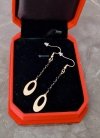 gold earrings made of stainless steel