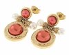 gold earrings made of stainless steel