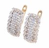exclusive swarovski gold-plated earrings