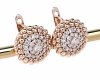 gold plated earrings with exclusive cubic zirconia