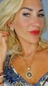 gold earrings made of stainless steel