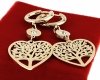 gold earrings made of stainless steel