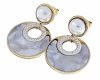 gold earrings made of stainless steel