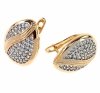 exclusive swarovski gold-plated earrings