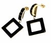 gold earrings made of stainless steel