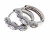 gold plated earrings with exclusive cubic zirconia
