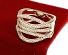 gold ring 18,60mm. gold-plated engagement xuping
