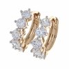 exclusive swarovski gold-plated earrings