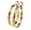 gold earrings made of stainless steel