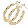 gold earrings made of stainless steel