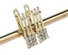 gold plated earrings with exclusive cubic zirconia