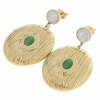 gold earrings made of stainless steel