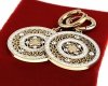 gold earrings made of stainless steel