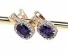 exclusive swarovski gold-plated earrings