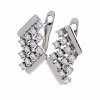 gold plated earrings with exclusive cubic zirconia
