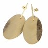gold earrings made of stainless steel