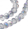 Glass beads faceted strands