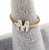 ring 16,60mm gold stainless steel