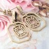 gold earrings made of stainless steel