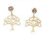 gold earrings made of stainless steel
