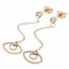 gold earrings made of stainless steel