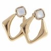 gold earrings made of stainless steel