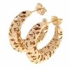 gold plated earrings with exclusive cubic zirconia